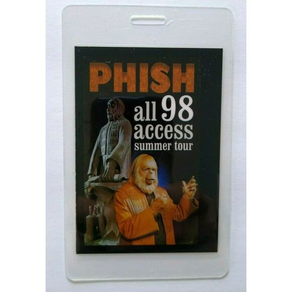 Phish Backstage Pass Original 1998 Concert Summer Tour Planet Of The Apes Art - Picture 1 of 4